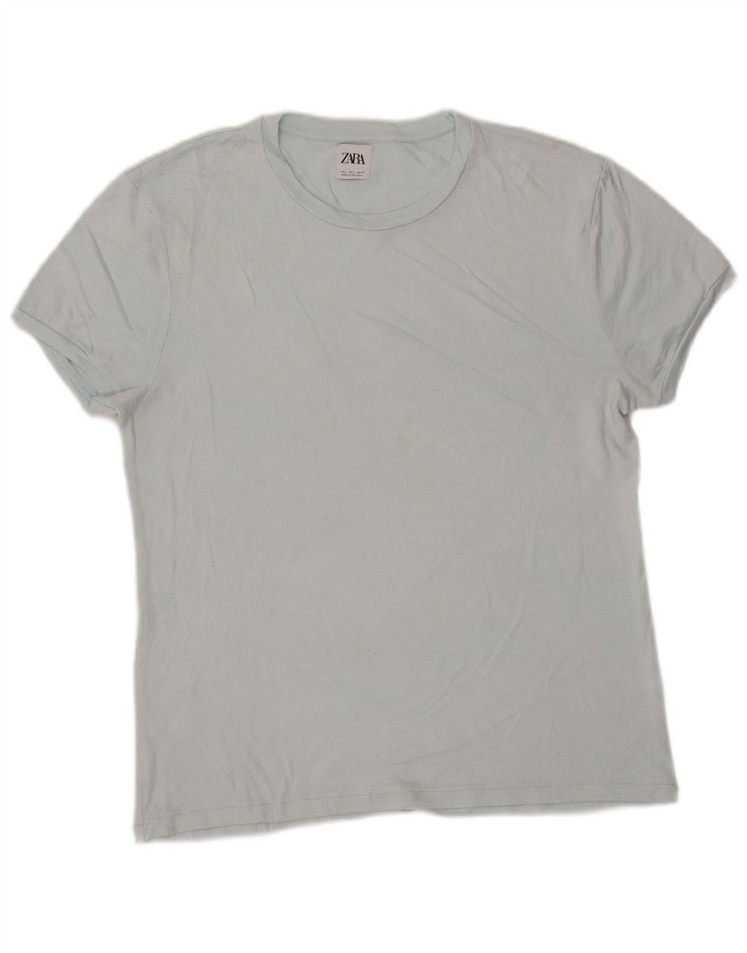 Zara Hombre Camiseta Top Grande Azul