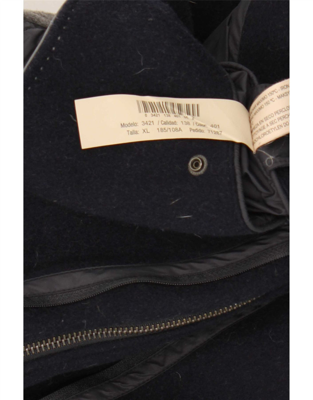 Massimo Dutti Chaqueta Blazer De 4 Botones Para Hombre UK 42 XL Lana Azul Marino