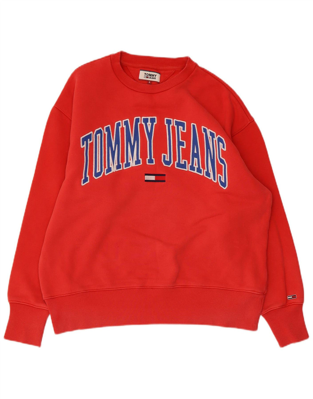 TOMMY HILFIGER Sudadera gráfica para hombre Jumper Small Rojo Algodón
