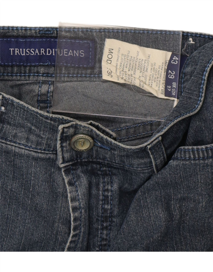 TRUSSARDI Vaqueros Rectos Mujer W27 L29 Algodón Azul