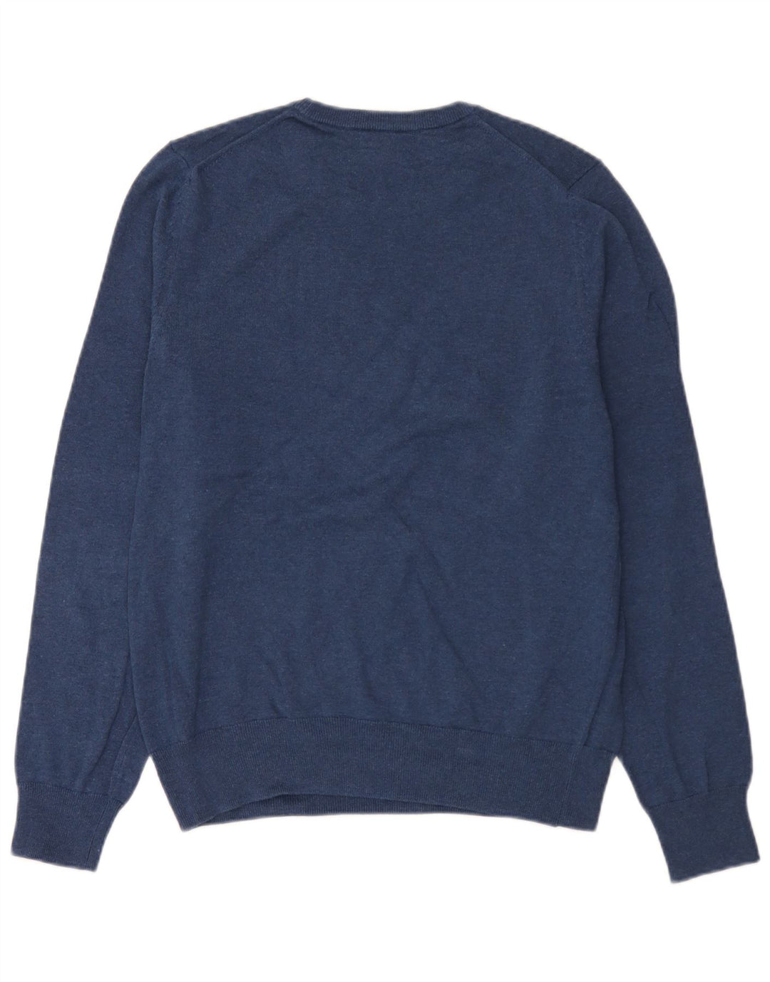 Marks & Spencer Jersey de cuello redondo para hombre de algodón azul marino mediano