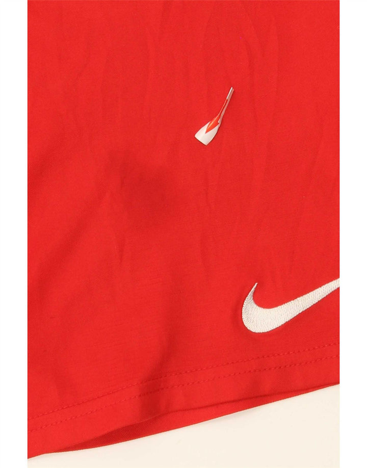 Nike - Pantalones cortos deportivos Dri Fit para hombre, poliéster rojo grande