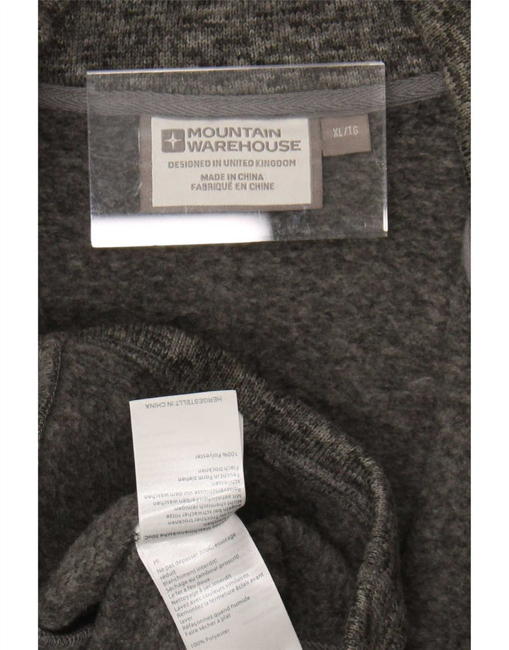 Mountain Warehouse Chaqueta superior de chándal para hombre XL Poliéster moteado gris