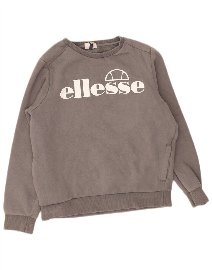 Ellesse Sudadera con gráfico para niños 13-14 años Gris