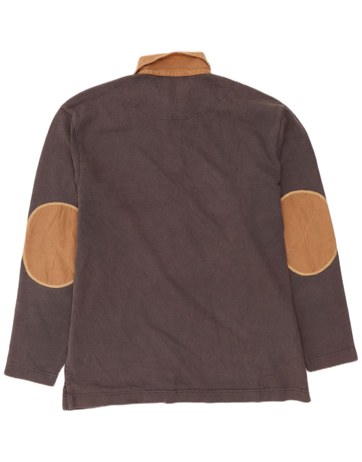 MURPHY & NYE Polo de rugby con gráfico Sailmakers para hombre, talla 2XL, color gris