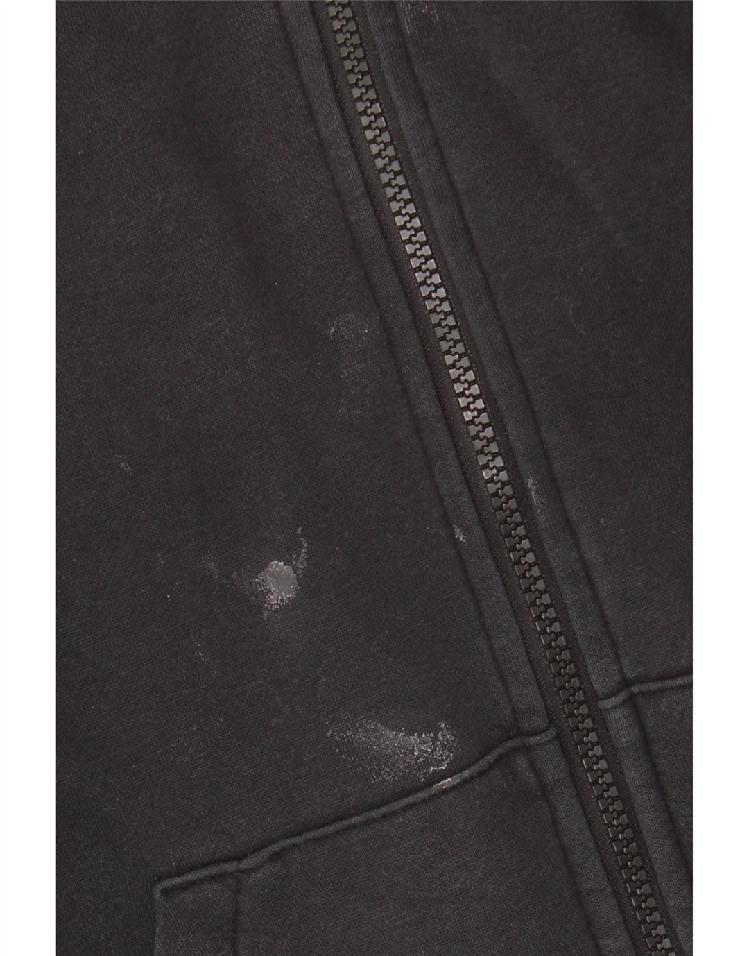 NIKE Suéter con capucha de gran tamaño con cremallera para mujer UK 6 XS Algodón negro