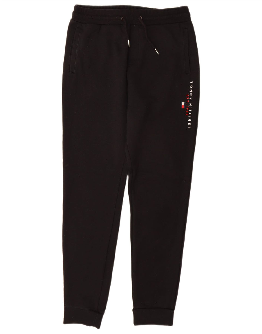 TOMMY HILFIGER Pantalones de chándal para mujer Joggers UK 44 Large Black