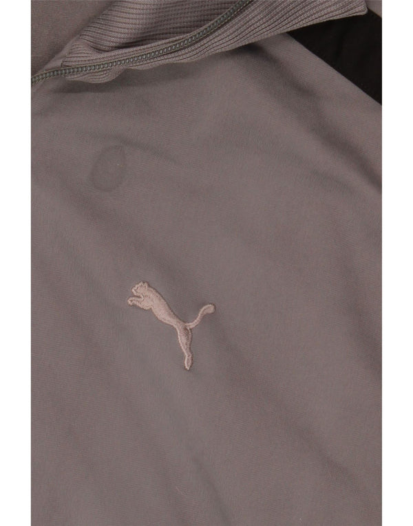 PUMA Chaqueta de chándal para hombre XL Gris Colorblock Poliéster