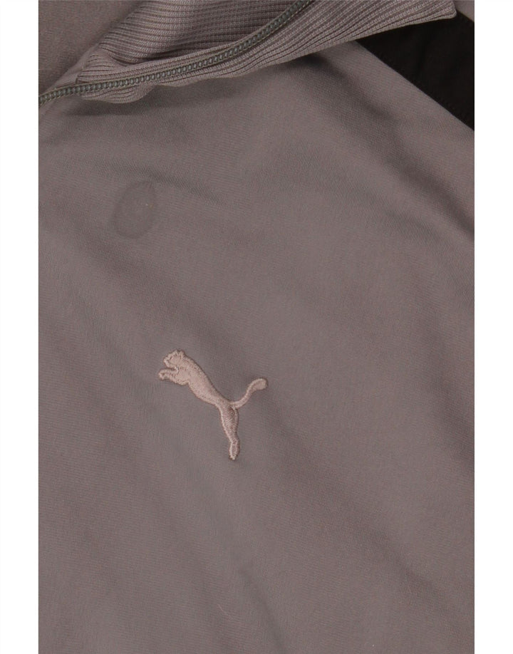 PUMA Chaqueta de chándal para hombre XL Gris Colorblock Poliéster