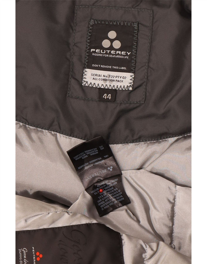 PEUTEREY Parka acolchada con capucha para mujer IT 44 Poliamida gris medio