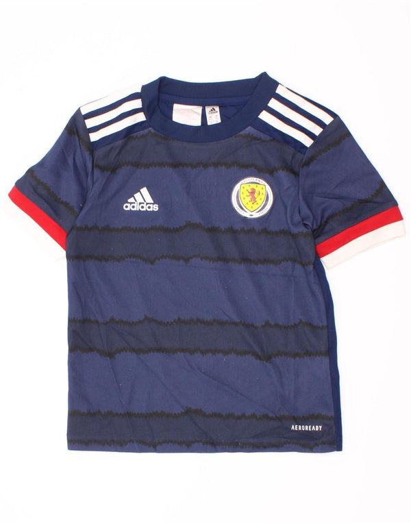 Adidas Camiseta Aeroready para niño 5-6 años Azul Marino Rayas Poliéster