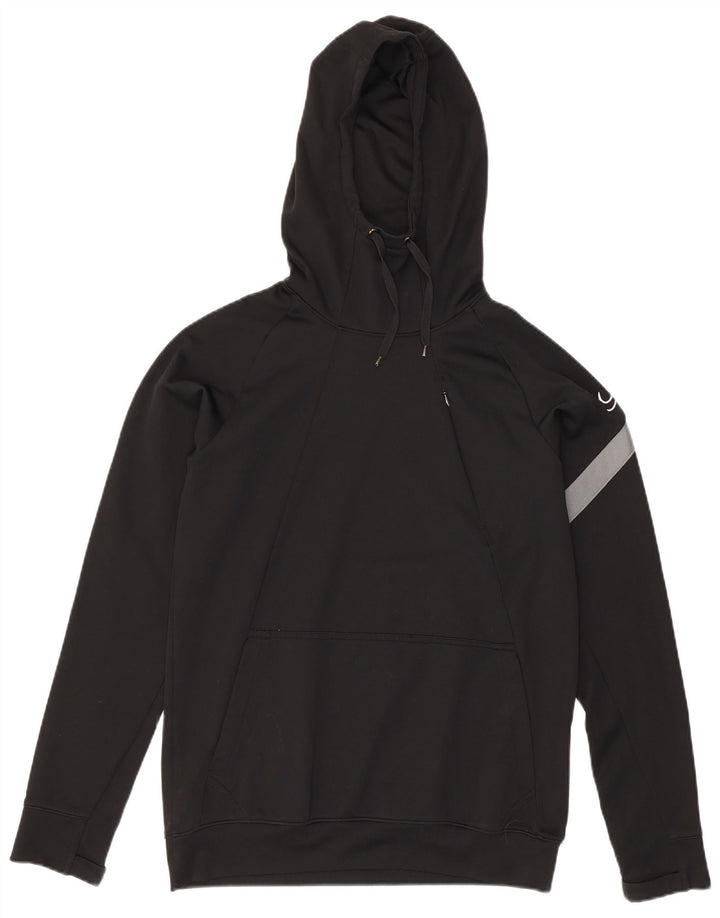 Nike Dri Fit Graphic Sudadera con capucha para hombre, talla pequeña, color negro, poliéster
