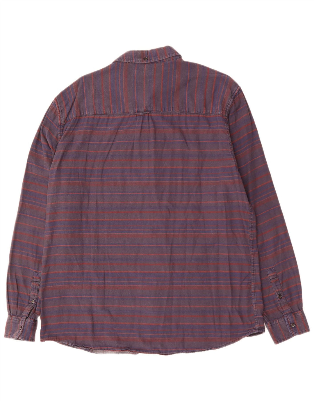 WRANGLER Camisa de corte regular para hombre 2XL Algodón a rayas azul marino