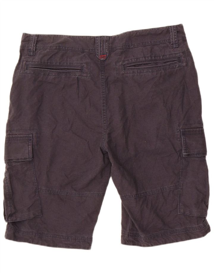 Pantalones cortos cargo para hombre Fat Face W36 Large Lino azul marino