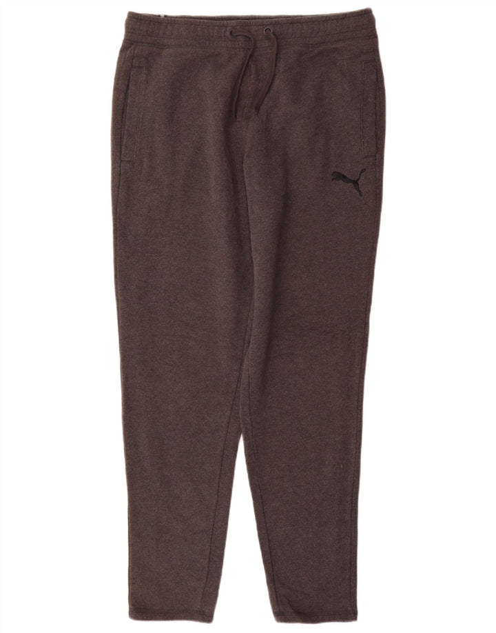 Pantalones de chándal PUMA para hombre de algodón gris medio