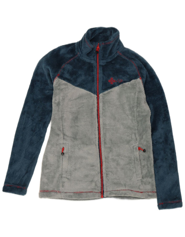 Chaqueta polar vintage para niños 12-13 años Azul marino Colorblock Sports