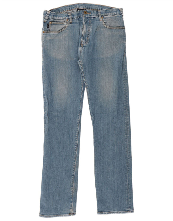 Vaqueros Armani Hombre Rectos W34 L32 Algodón Azul