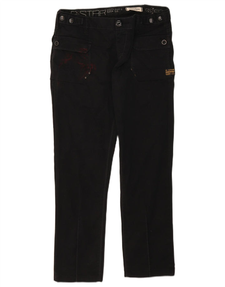 Vaqueros rectos para hombre G-Star W29 L26 Algodón negro