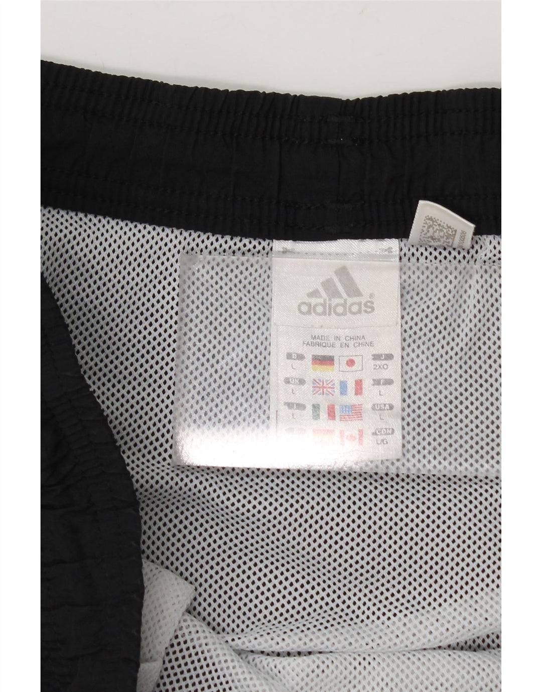 Adidas - Pantalones cortos deportivos para hombre, talla grande, poliamida negra