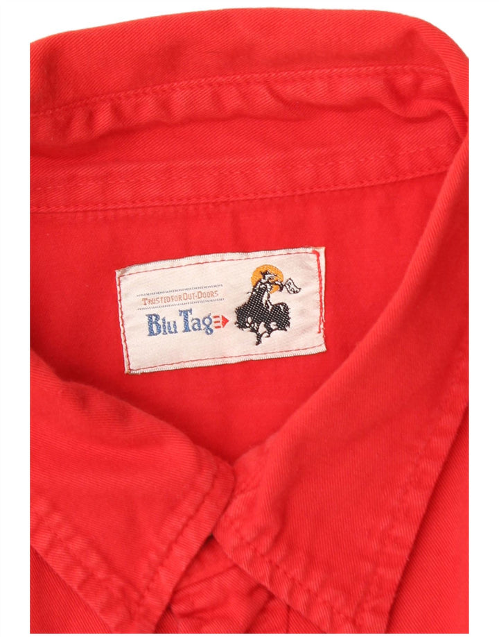 Camisa vaquera vintage para hombre 3XL Rojo