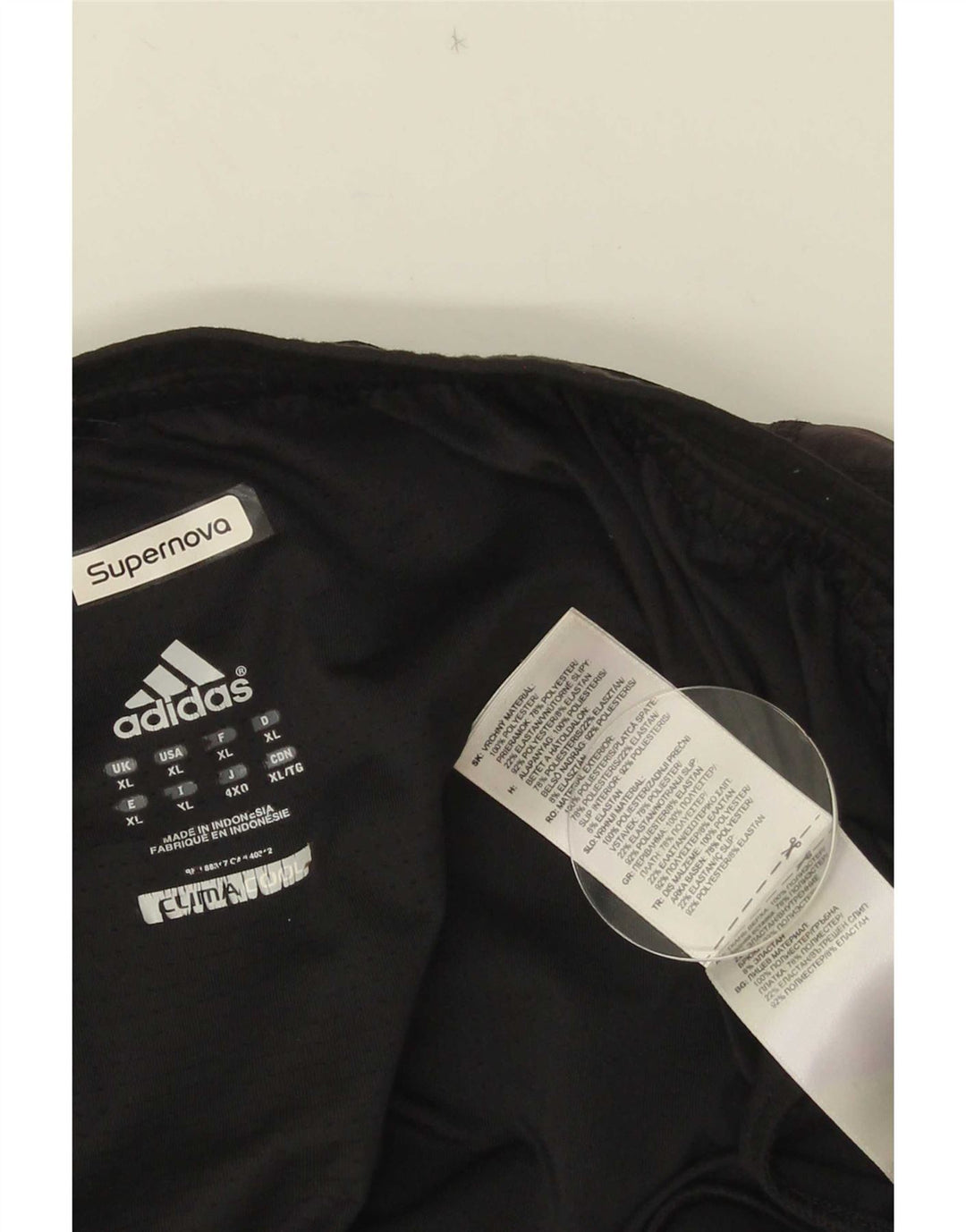 Adidas Mens Climacool Sport Shorts XL Negro Colorblock Poliéster