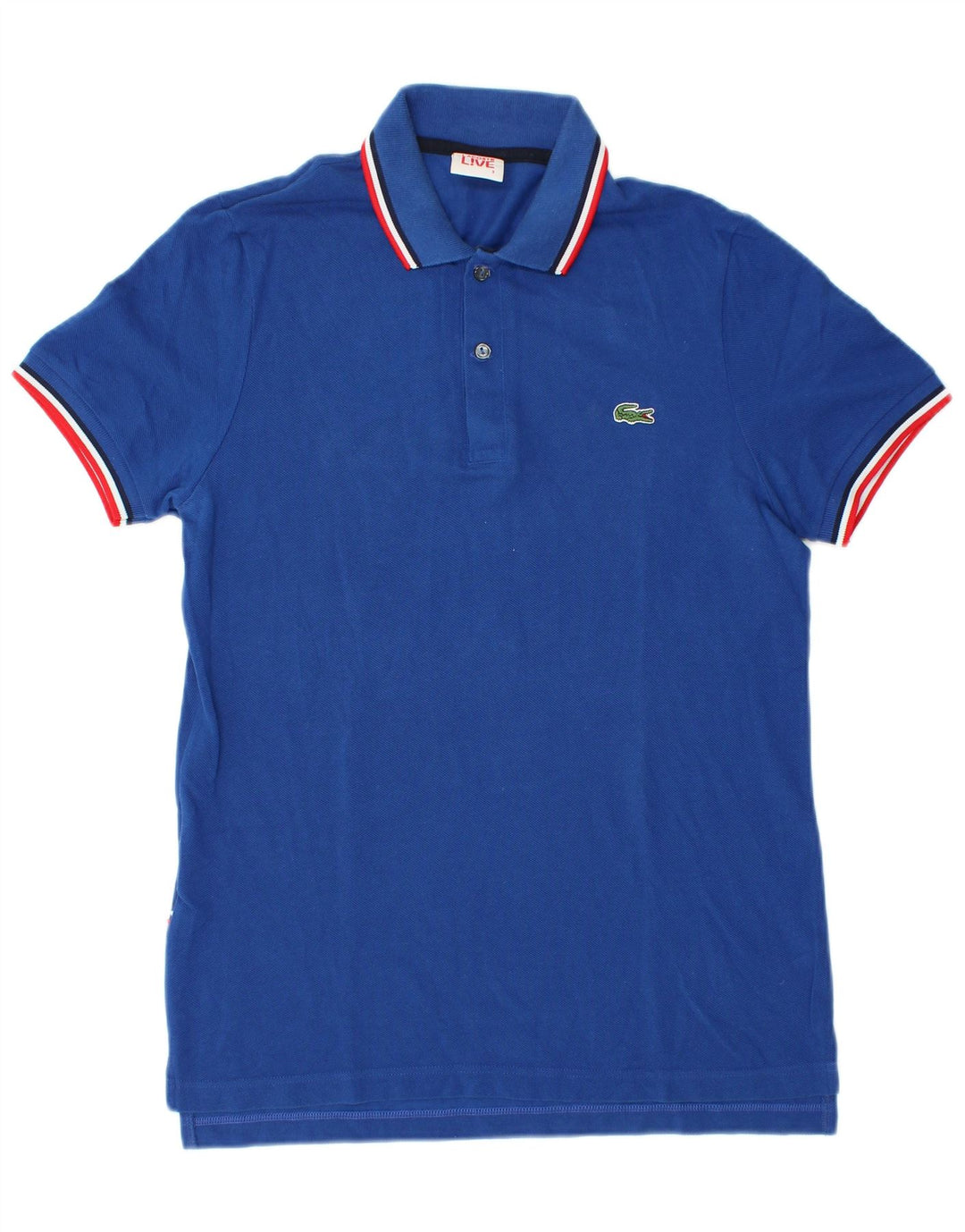 Polo Lacoste para hombre talla 3 pequeño algodón azul