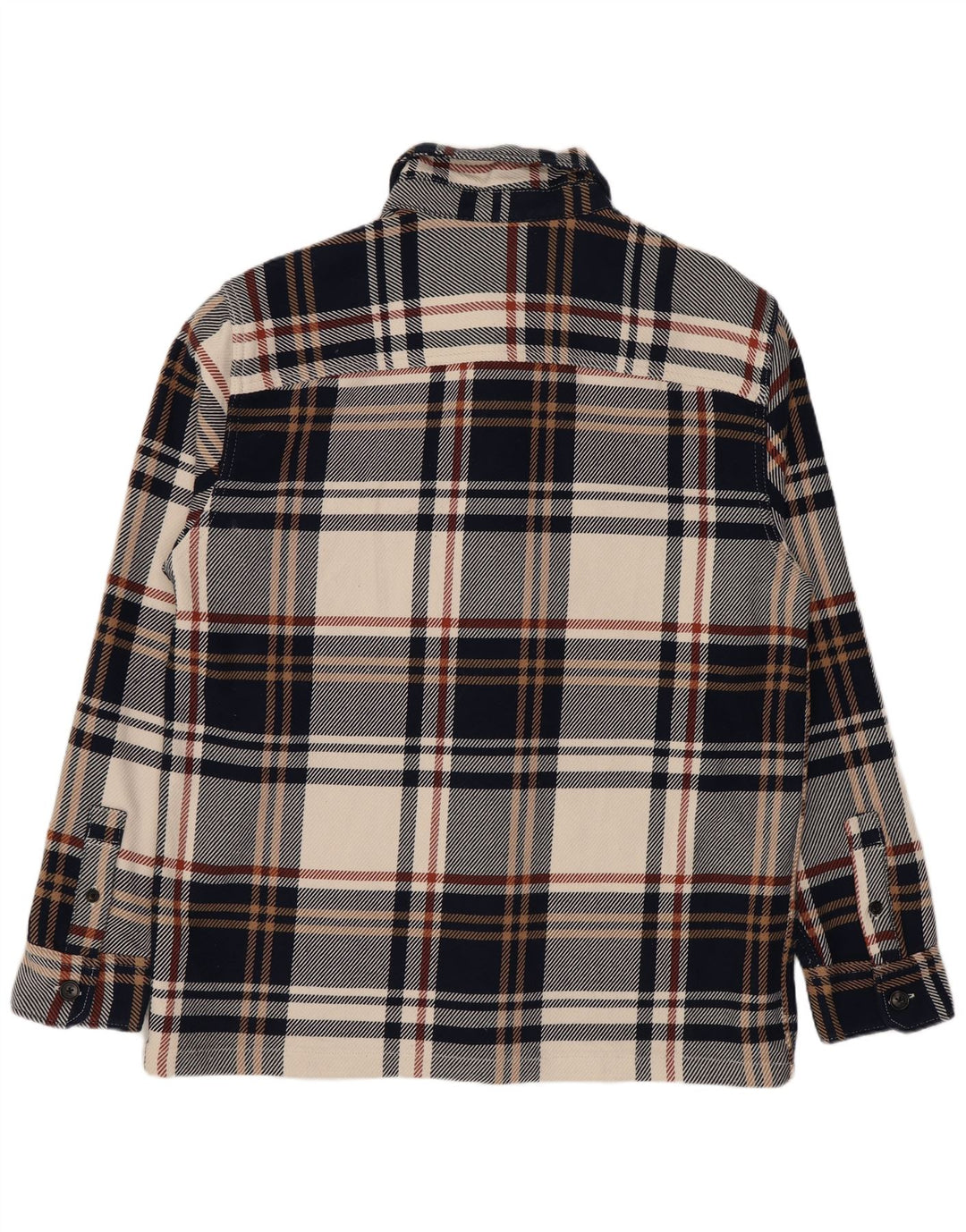 Marks & Spencer Camisa de franela para hombre, talla grande, cuadros multicolores