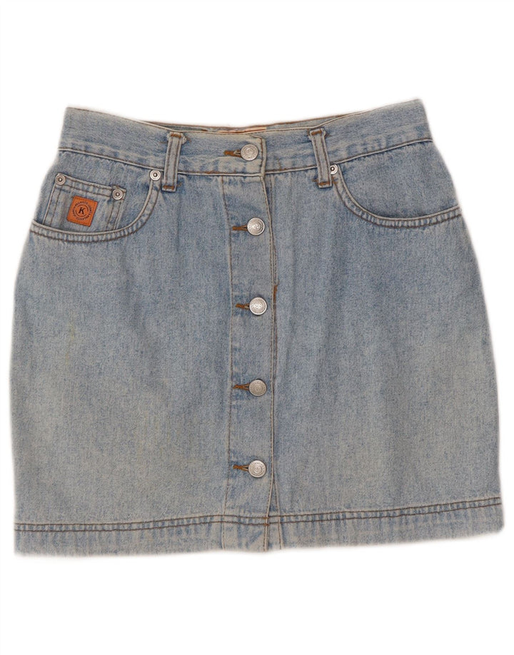 Falda Vaquera Mujer Canguro W28 Algodón Azul Medio