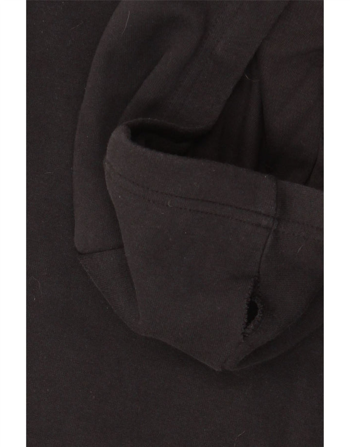 ADIDAS Sudadera con capucha y cremallera holgada para niños 14-15 años Algodón negro