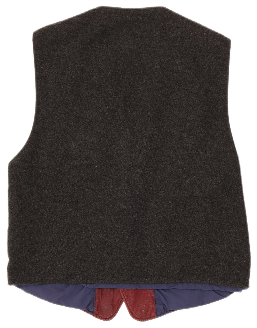 Chaleco vintage para hombre Bloque de color granate medio