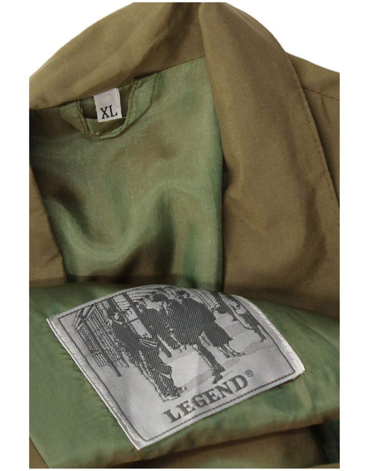 LEGEND Chaqueta tipo blazer de 1 botón para hombre UK 42 XL Caqui