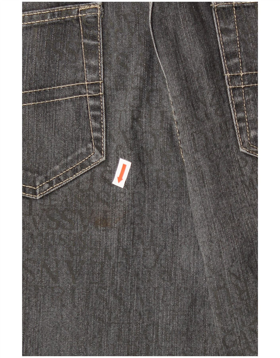 TRUSSARDI Womens Graphic Slim Jeans W28 L28 Grey