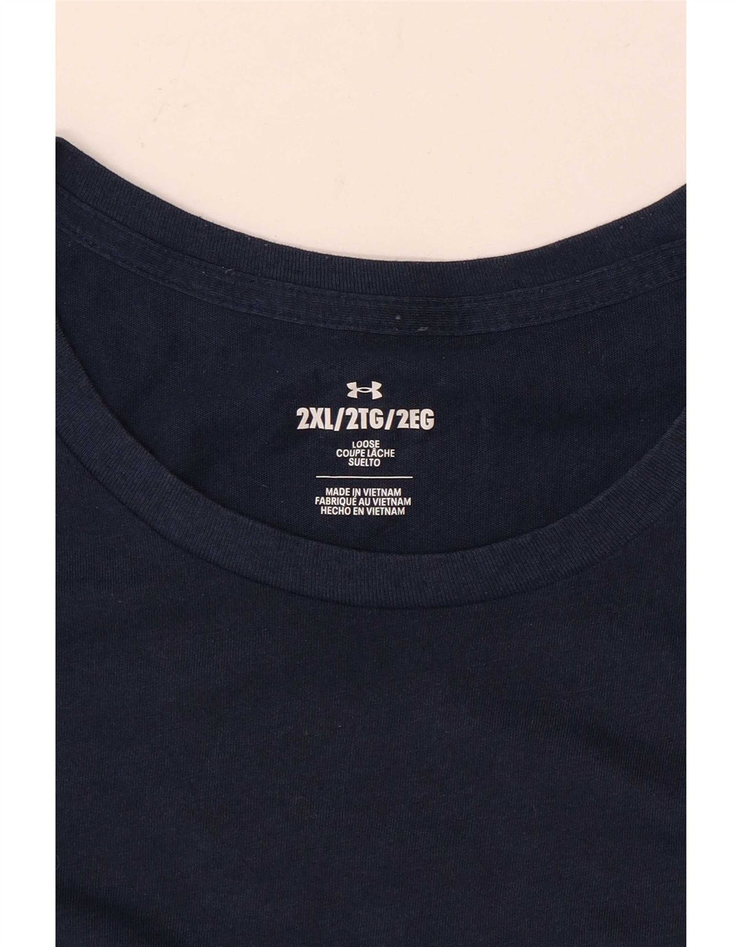 Under Armour Camiseta para hombre Top 2XL Azul marino