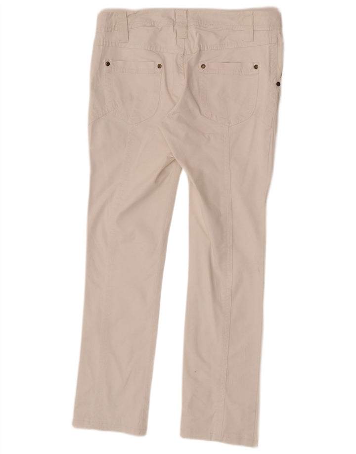 Massimo Dutti Pantalón Chino Slim Mujer W32 L29 Blanco
