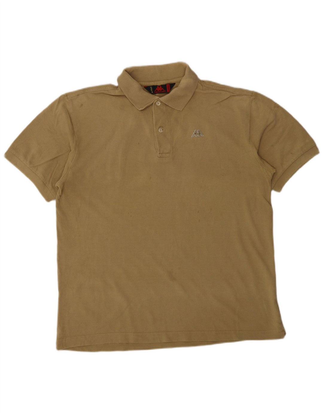 KAPPA Polo Hombre Grande Beige Algodón