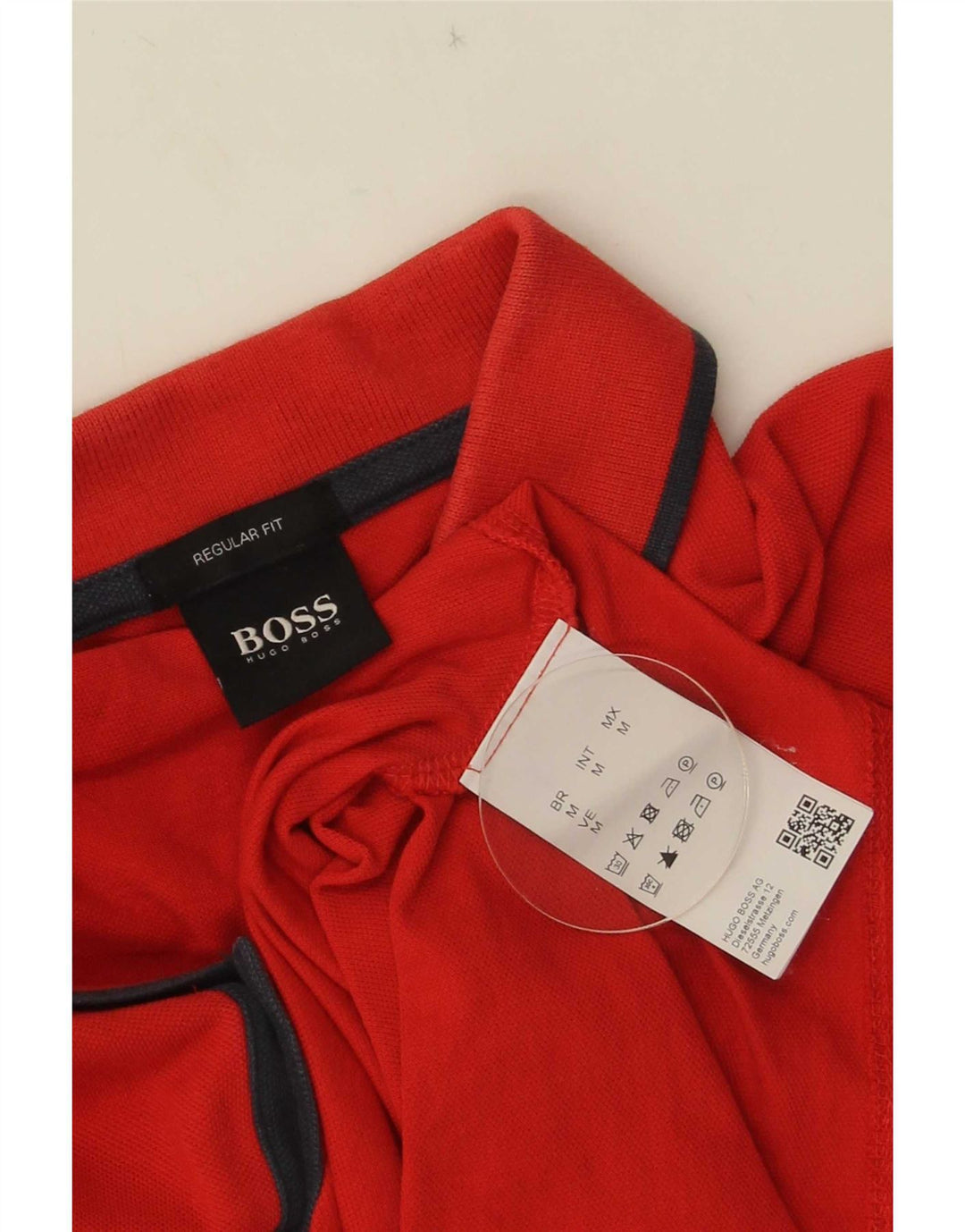 Polo Hugo Boss Hombre Regular Fit Algodón Rojo Medio