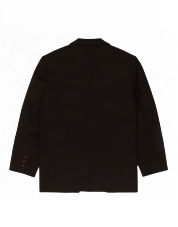 Topshop Chaqueta tipo blazer extragrande con 3 botones para mujer UK 10 Small Poliéster negro