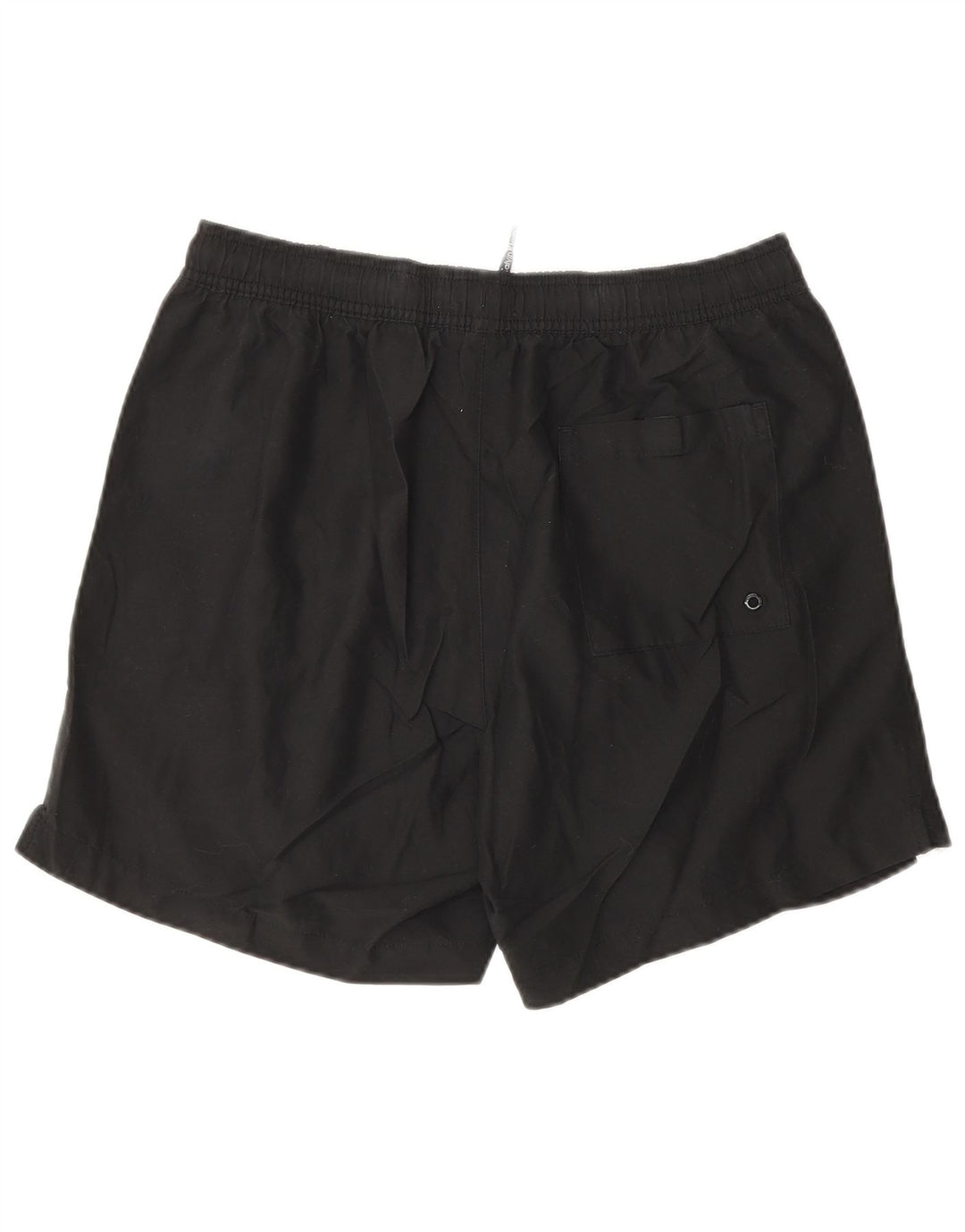 CALVIN KLEIN Shorts de baño gráficos para hombre Poliéster negro mediano