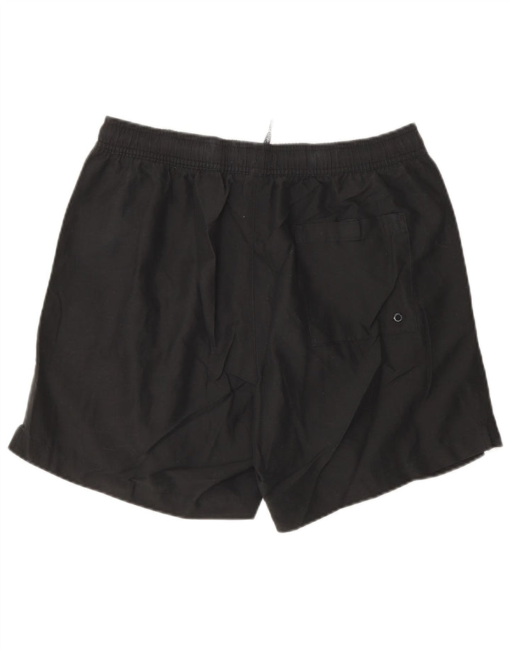 CALVIN KLEIN Shorts de baño gráficos para hombre Poliéster negro mediano