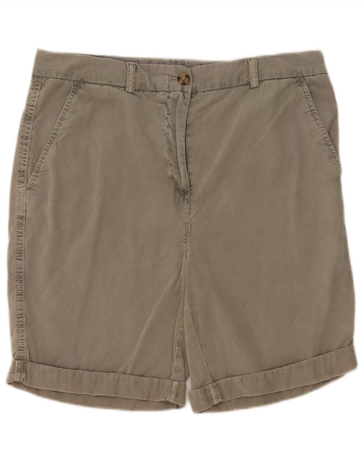 Marks & Spencer Pantalones cortos chinos para mujer UK 12 Medium W32 Algodón caqui