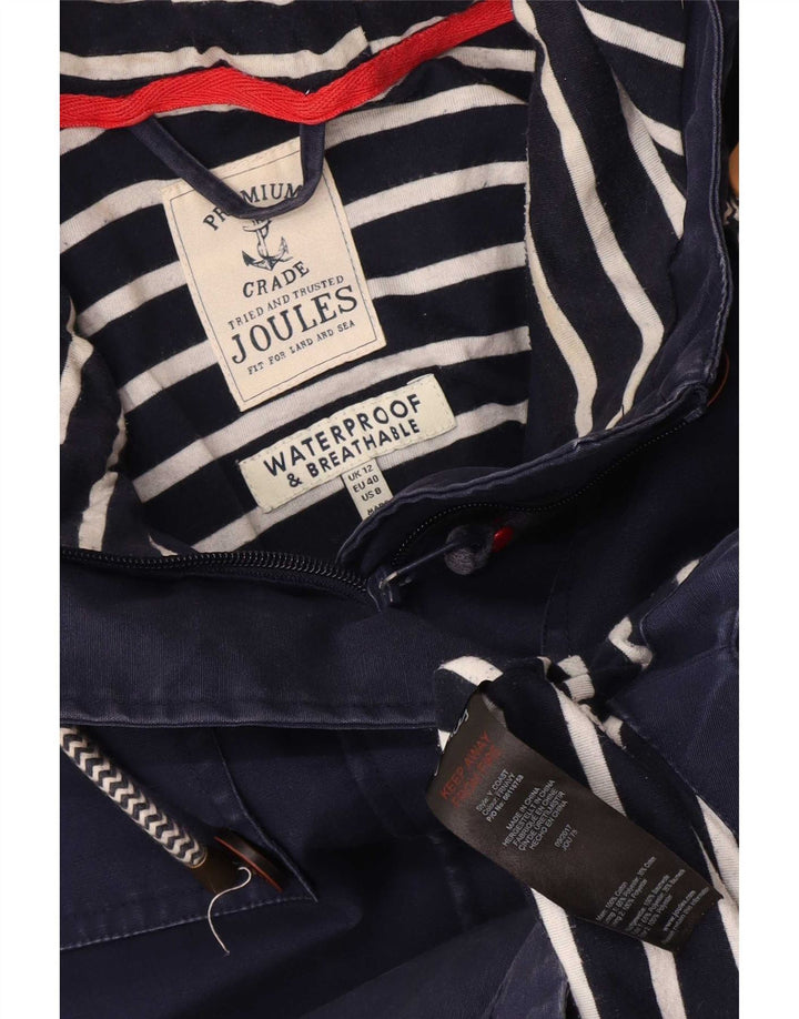 Chubasquero con capucha para mujer Joules UK 12 Medium Azul marino Algodón