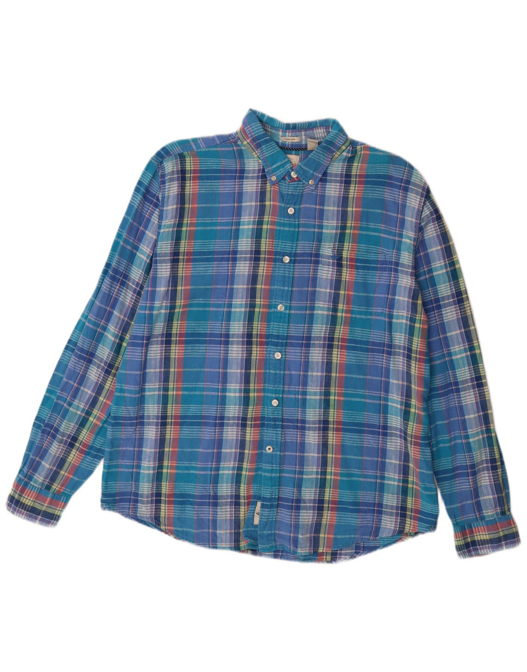 DOCKERS Camisa de franela slim fit para hombre XL Blue Check
