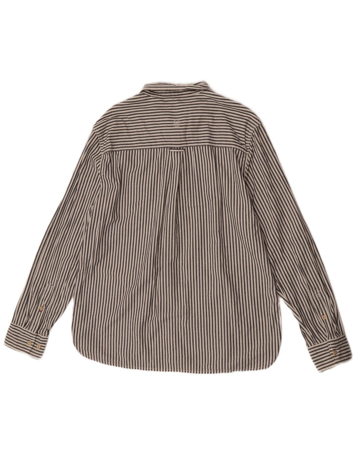Camisa de hombre Fat Face XL Algodón blanco a rayas diplomáticas