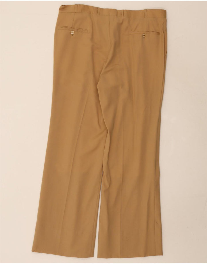 Vintage hombres 2 botones pieza traje Reino Unido 38 Medio W36 L29 Beige