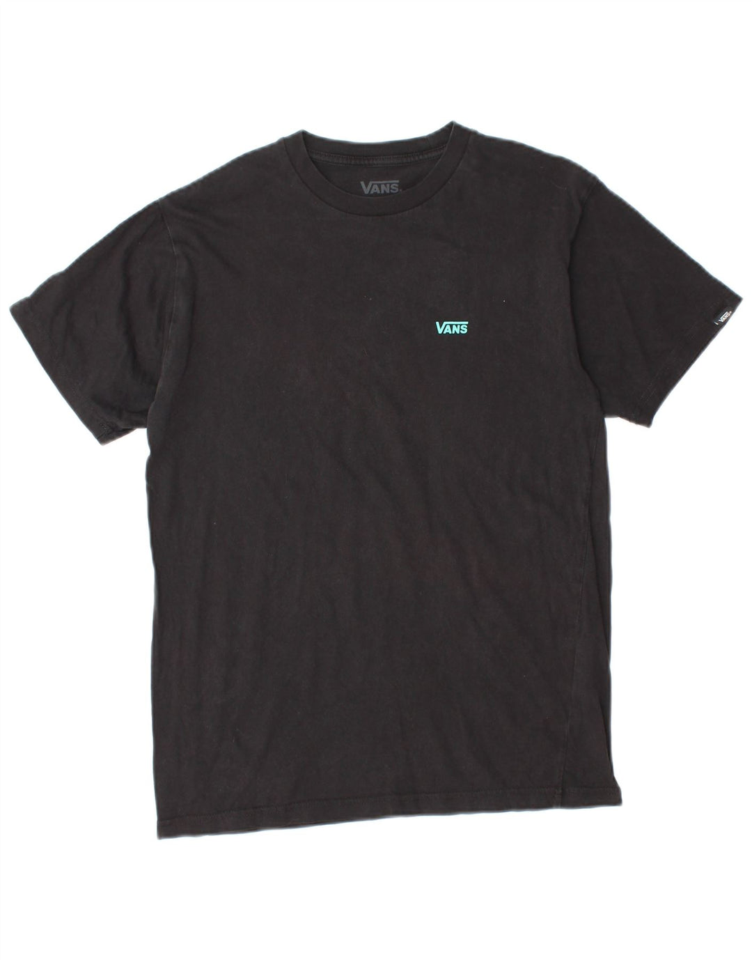VANS Hombre Classic Fit Camiseta Top Small Black Cotton
