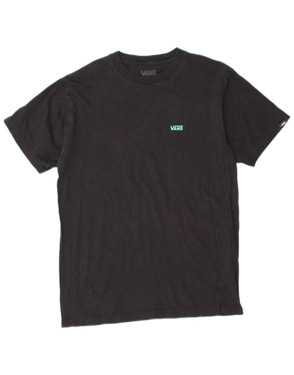 VANS Hombre Classic Fit Camiseta Top Small Black Cotton