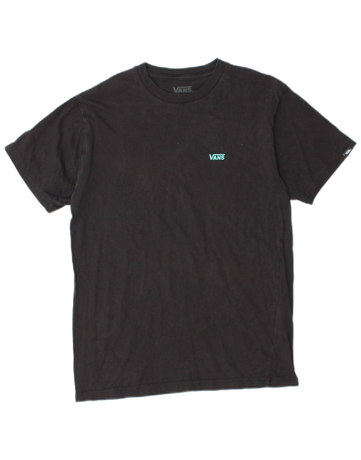 VANS Hombre Classic Fit Camiseta Top Small Black Cotton