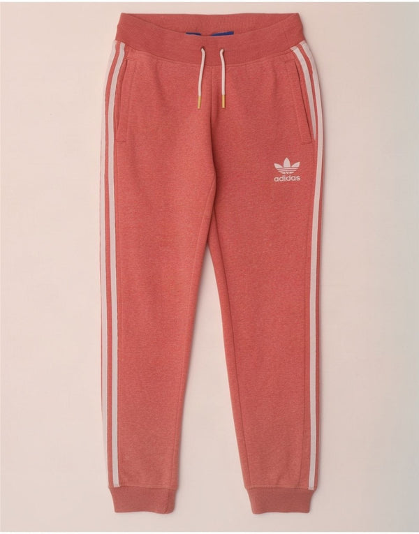 Adidas Pantalones de chándal para mujer Joggers UK 6 XS Algodón moteado rosa