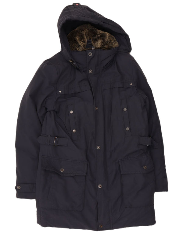 Canadiens Abrigo cortavientos con capucha para hombre IT 52 XL Azul marino