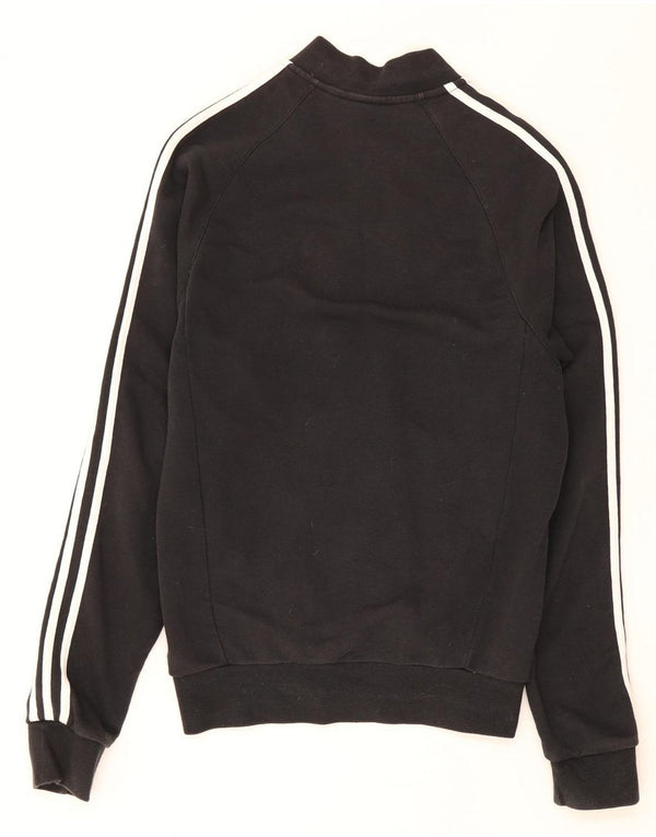 Adidas Hombre Chándal Top Chaqueta Pequeña Algodón Negro